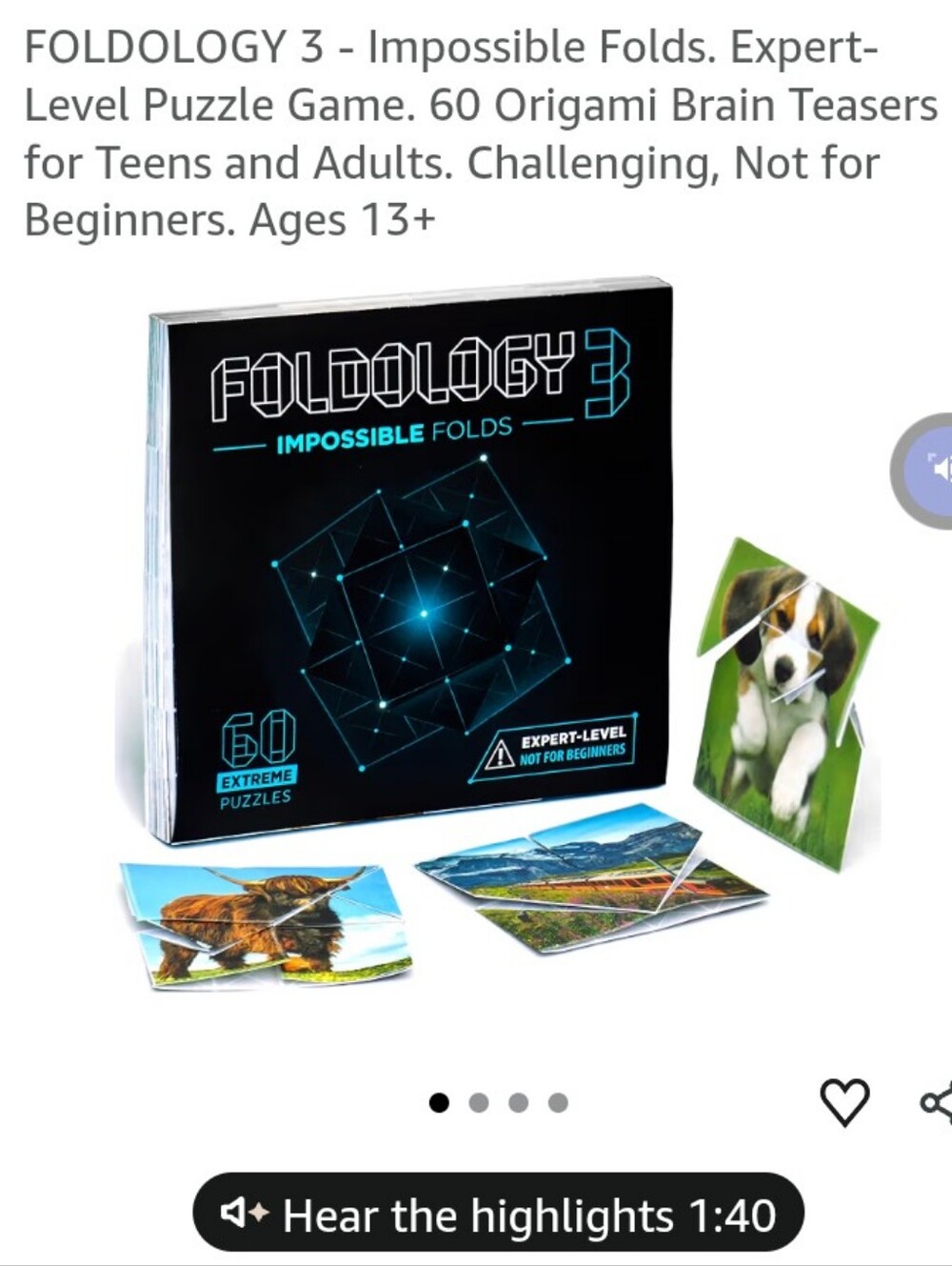 Foldology 3 - Impossible Folds 60 Origami Puzzles